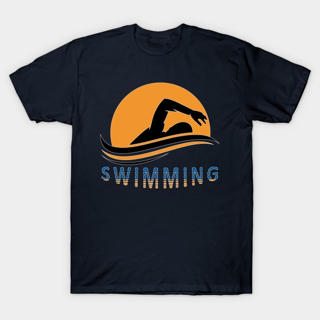 Swimmer T-Shirt by piksimp